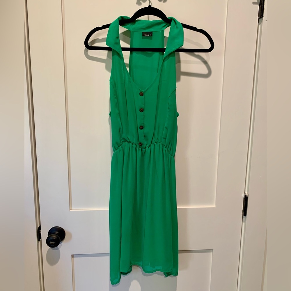Noble U Green Collar Dress